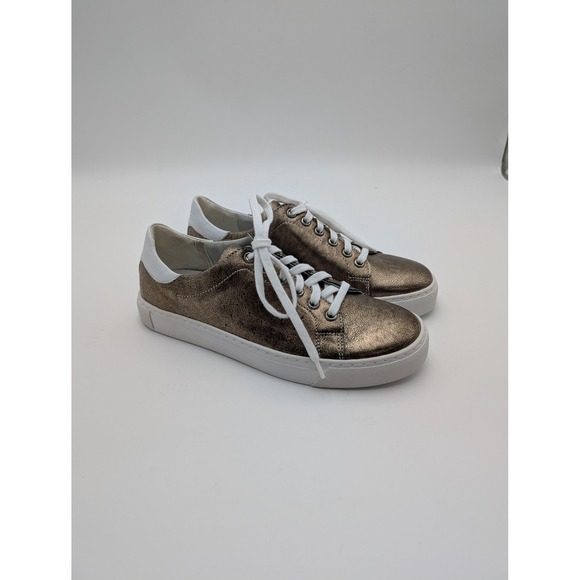 Romika Shoes - Romika Shoes Womens Size 6.5 Gold Leather‎ Sneaker Comfort Casual Lace Up EU 37